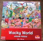 Wacky world puzzels 1000 stukjes, Ophalen of Verzenden, 500 t/m 1500 stukjes, Legpuzzel, Zo goed als nieuw