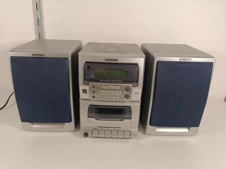 Aiwa Stereo Set - Compact Systeem, Audio, Tv en Foto, Stereo-sets, Gebruikt, Cassettedeck, Cd-speler, Tuner of Radio, Speakers