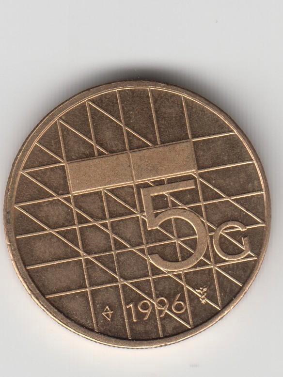 Vijfje 1996, Postzegels en Munten, Munten | Nederland, Losse munt, Euro's, Koningin Beatrix, Verzenden