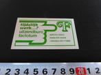 sticker factotum uitzendburo delft breda rotterdam, Ophalen, Zo goed als nieuw, Bedrijf of Vereniging