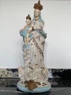 Groot Maria beeld 47 cm heilig beeld Mariabeeld Jezus wit, Antiek en Kunst, Antiek | Religie, Ophalen of Verzenden
