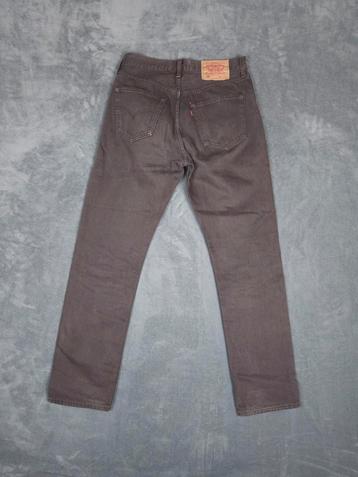 Levis 501 Broek W31 L32 bruin Straight Fit Denim Jeans beschikbaar voor biedingen