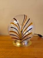 Vintage Murano Tafellamp Bureaulamp Tafel Lamp Messing, Gebruikt, Ophalen of Verzenden, Glas, Nvt