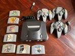 Nintendo 64, 3 controllers en spellen, Spelcomputers en Games, Spelcomputers | Nintendo 64, Ophalen of Verzenden, Met 3 controllers of meer