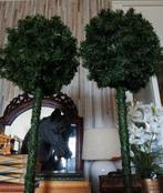 Twee aparte conifeer boompjes bol gietijzer standaard, Antiek en Kunst, Curiosa en Brocante, Ophalen of Verzenden