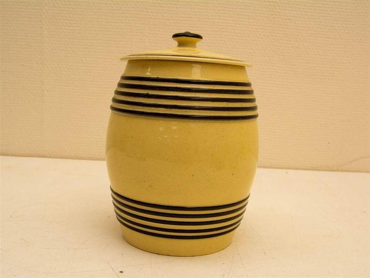 porseleinen tabakspot/bandenpot met deksel 29585, Huis en Inrichting, Keuken | Servies, Gebruikt, Overige typen, Overige stijlen