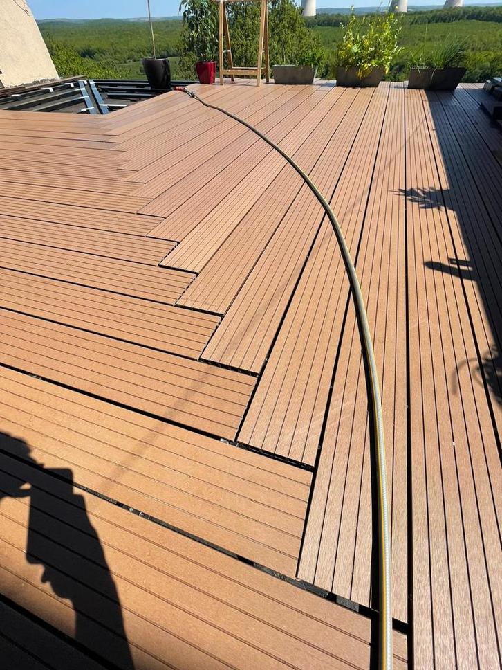 Prachtige Composiet vlonderplanken terrasdelen, Tuin en Terras, Terrasdelen en Vlonders, Zo goed als nieuw, Composiet, Ophalen of Verzenden