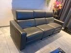 Leren Elektrische Relaxbank - Topstaat!, Huis en Inrichting, Banken | Bankstellen, Driepersoons, Leer, Ophalen of Verzenden, Zo goed als nieuw