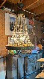 Antieke Kristallen Kroonluchter Jordaan, Ophalen of Verzenden, Gebruikt, Glas, Antiek