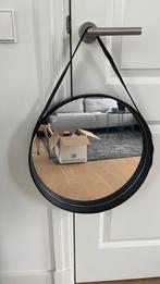 Ronde zwarte spiegel, Ophalen, Minder dan 50 cm, Gebruikt, Rond