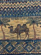 Chenille stof met kameel en palmbomen patroon, Ophalen of Verzenden