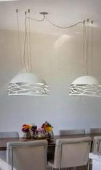 Design hanglamp eetkamer tafel Kelly Lodes Dome 2 stuks, Design Modern, Ophalen of Verzenden, Zo goed als nieuw, Metaal