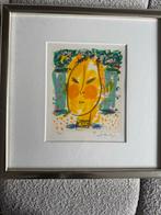 Zeefdruk - Abstract Portret, Antiek en Kunst, Kunst | Etsen en Gravures, Ophalen of Verzenden