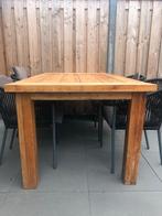 Teak houten eettafel 180x100, Huis en Inrichting, Tafels | Eettafels, Ophalen, Gebruikt, Teakhout, 50 tot 100 cm