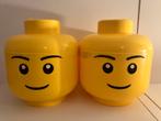 Twee opberg Lego hoofden, Ophalen of Verzenden, Gebruikt, Losse stenen, Lego