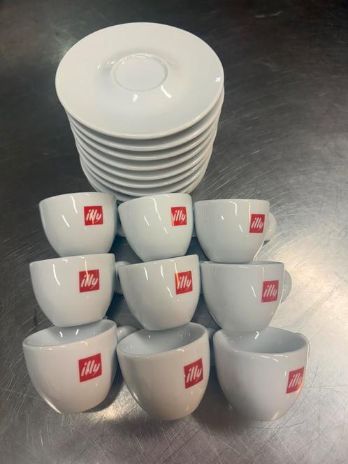 9 stuks illy kop en schotel (espresso) 60ml, Huis en Inrichting, Keuken | Servies, Nieuw, Kop(pen) en/of Schotel(s), Overige stijlen