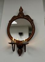 Gietijzeren blaker kandelaar spiegel India Oosters sober, Ophalen of Verzenden