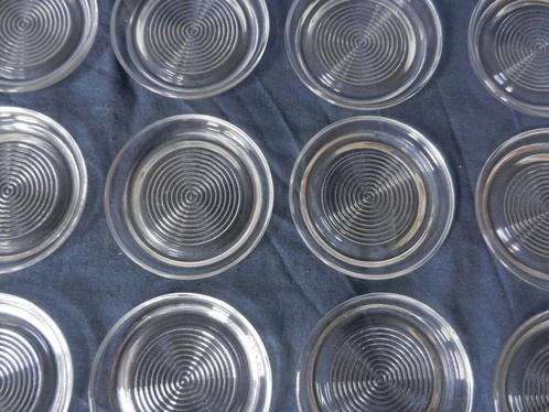 Set van 12 onderzetters Leerdam Circula Meydam Copier d. 8,5, Antiek en Kunst, Antiek | Glas en Kristal, Ophalen of Verzenden