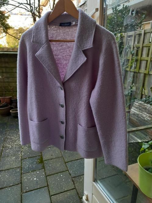 Lila wollen jasje, maat M, Sixth Sense, Kleding | Dames, Jasjes, Kostuums en Pakken, Zo goed als nieuw, Jasje, Maat 38/40 (M)