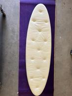 Gecapitonneerd ovale bankje, v.v. aluminium pootjes, Huis en Inrichting, Fauteuils, Ophalen, Metaal, Minder dan 75 cm, Lounch