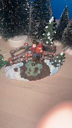 Intratuin kerstdorpminiatuur Brug met vissers, Diversen, Kerst, Ophalen of Verzenden, Zo goed als nieuw