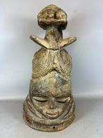 240456 Oud Afrikaans Mende Sowei Sande Masker., Antiek en Kunst, Ophalen of Verzenden