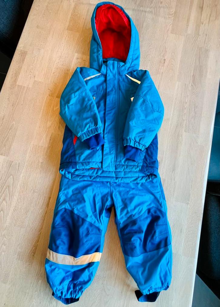 Blauw ski pak h&m maat 92, Kinderen en Baby's, Kinderkleding | Maat 92, Zo goed als nieuw, Jongen of Meisje, Jas, Ophalen of Verzenden