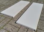 Metalen legplanken LxBxD: 90x30x3 / 100x30x3 (27 stuks)., Huis en Inrichting, Ophalen, Gebruikt
