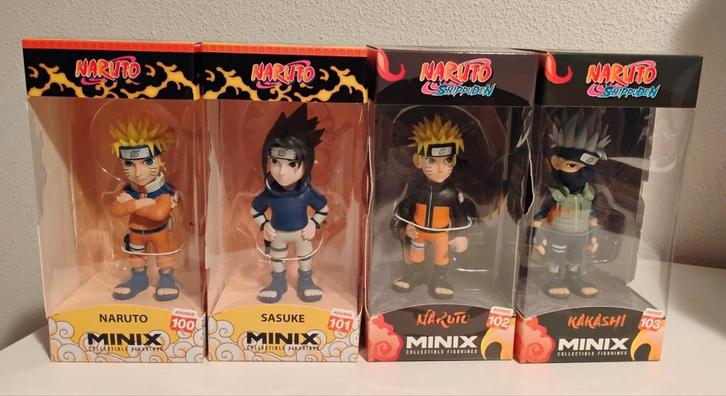 4x Minix Collectible Figurines Figuren Poppetjes - Naruto, Verzamelen, Poppetjes en Figuurtjes, Nieuw, Ophalen of Verzenden