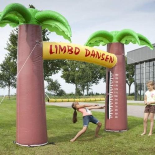 te huur: Opblaasbaar Limbodansen, Hobby en Vrije tijd, Feestartikelen | Verhuur, Overige, Ophalen