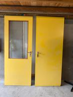 6x zware Svedex stompen deuren - geel 825x2115, Doe-het-zelf en Verbouw, Deuren en Horren, Ophalen, Gebruikt, 80 tot 100 cm, Binnendeur