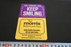 sticker KEEP SMILING morris leather amsterdam haarlem, Ophalen, Zo goed als nieuw