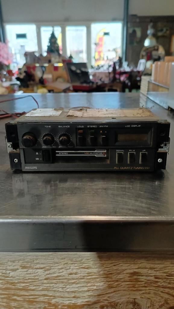 Vintage Philips Autoradio - PLL Quartz Tuning 550, Auto diversen, Autoradio's, Gebruikt, Ophalen of Verzenden