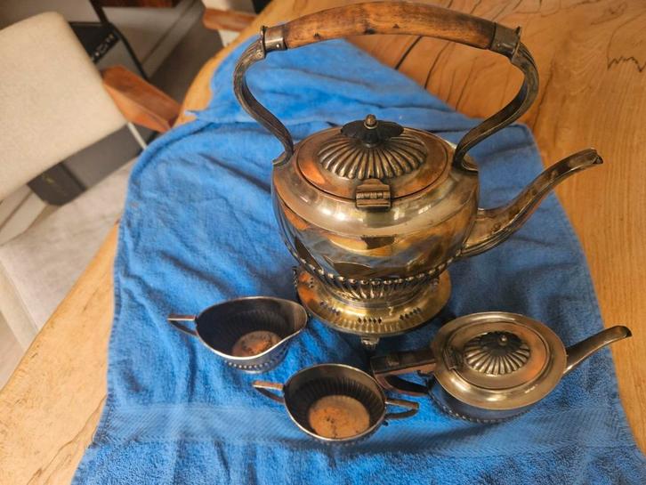 verzilverd theeservies Joseph Rodgers, Antiek en Kunst, Antiek | Servies compleet, Ophalen of Verzenden