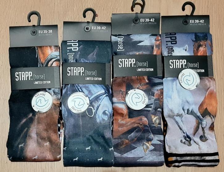 Partij Stapp foto print sokken, Dieren en Toebehoren, Paardrijkleding, Nieuw, Schoeisel, Overige soorten, Ophalen of Verzenden