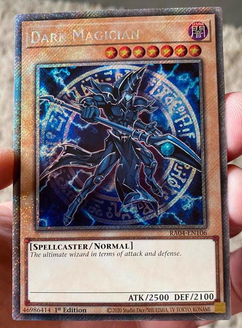 Yu-Gi-Oh! Dark Magician RA04 1st Edition M/NM !, Hobby en Vrije tijd, Verzamelkaartspellen | Yu-gi-Oh!, Zo goed als nieuw, Losse kaart