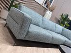 Prominent Design Hoekbank - Grijs/Blauw -, Huis en Inrichting, Ophalen, -, Moderne strak design hoekbank prominent blauw geweven stof