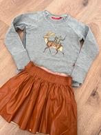 Br@nd sweater lichtgrijs met hertje  122-128, Ophalen of Verzenden, Zo goed als nieuw, Meisje, Trui of Vest