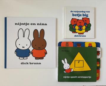 Dick Bruna boekjes 3 stuks Nijntje en Nina Cadeautip! beschikbaar voor biedingen
