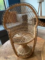 Rotan Poppenstoeltje / Pauwenstoel, Bruin, Riet of Rotan, Ophalen of Verzenden, Zo goed als nieuw
