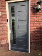 Te koop mooie hardhouten voordeur, Doe-het-zelf en Verbouw, Deuren en Horren, Ophalen, Gebruikt, 80 tot 100 cm, 215 cm of meer