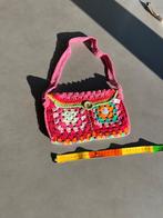 Nieuw kleurrijk granny square tasje, mt 26x16 cm, Sieraden, Tassen en Uiterlijk, Tassen | Damestassen, Verzenden, Nieuw, Overige kleuren