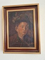 Olieverf Schilderij Jongen met Hoed, Ophalen of Verzenden