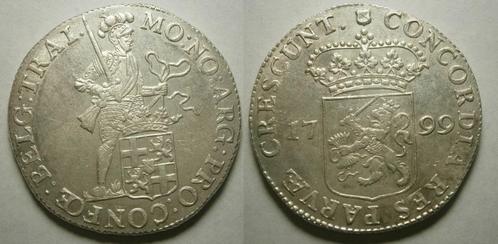 Utrecht Dukaat zilver 1799 -zeldzaam en prachtig, Postzegels en Munten, Munten | Nederland, Losse munt, 2½ gulden, Vóór koninkrijk