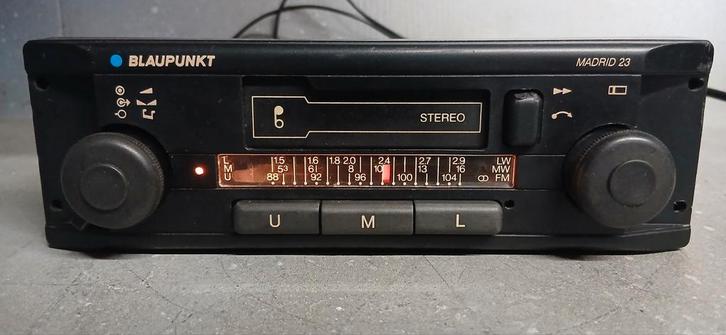 Blaupunkt Madrid 23 Radio Cassette Youngtimer Oldtimer, Auto diversen, Autoradio's, Zo goed als nieuw, Ophalen of Verzenden