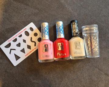 Moyra stempellak, liquid tape, stempel, shape card, nailart beschikbaar voor biedingen