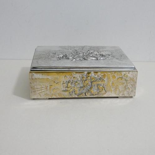 Silver plated box - Denmark gemerkt DD90 [430], Antiek en Kunst, Antiek | Goud en Zilver, Ophalen