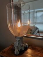 Grote (54 cm)  tafellamp PTMD hurrycane metalen voet, Ophalen, 50 tot 75 cm