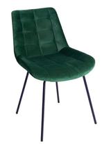 eetkamerstoel velvet donkergroen, Ophalen, Gebruikt, Overige kleuren, Eén