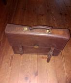 Claudio Ferrici Leren tas dossiers/laptop ZGAN, Bruin, Aktetas of Boekentas, Zo goed als nieuw, Leer